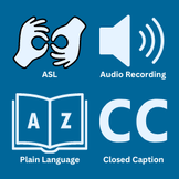 Click here for ASL, Audio Recording, and Closed Captioning.  Plain language description is located below.